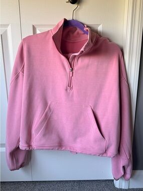 lululemon Pink Tide Softstreme half-zip and align leggings SET